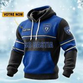 SC Bastia Personalized waffle knit hoodie