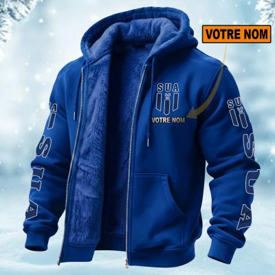 SU Agen Perseonalized Fleece Zip Hoodie Fleece Hoodie AOP Print