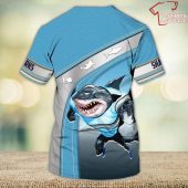 Shark Fans Personalized Name 3d T Shirt - demo10