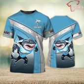 Shark Fans Personalized Name 3d T Shirt - demo10