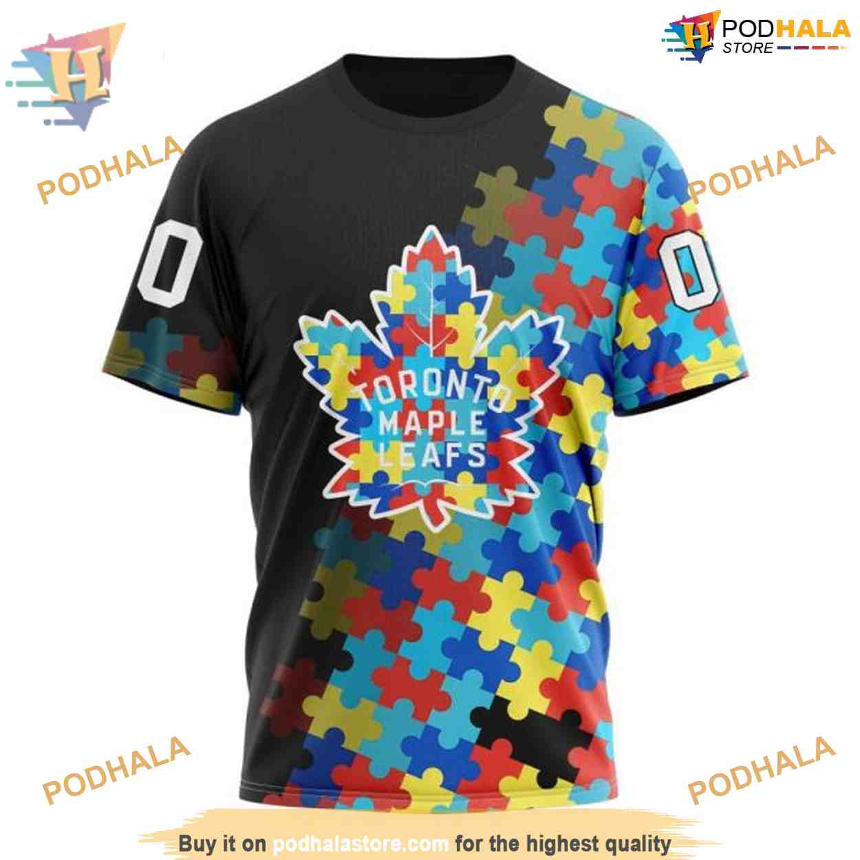 Special Black Autism Awareness Design NHL Toronto Maple Leafs Hoodie 3D Special Black Autism Awareness Design NHL Toronto Maple Leafs Hoodie 3D