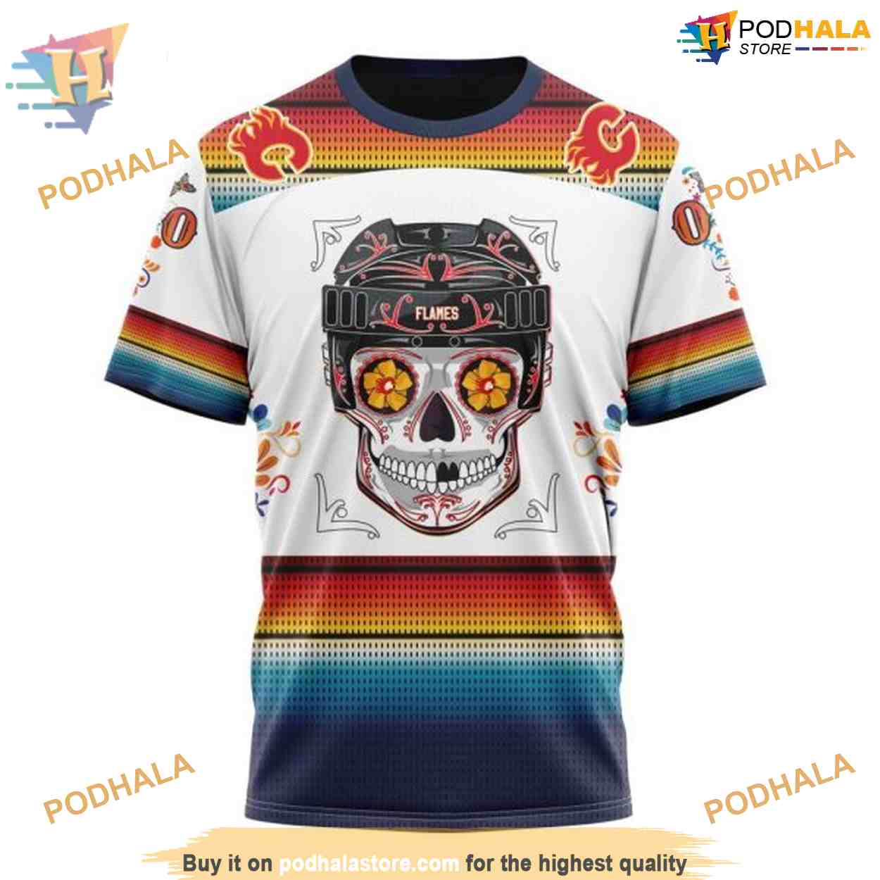 Special Design For Dia De Los Muertos NHL Calgary Flames Hoodie 3D Special Design For Dia De Los Muertos NHL Calgary Flames Hoodie 3D