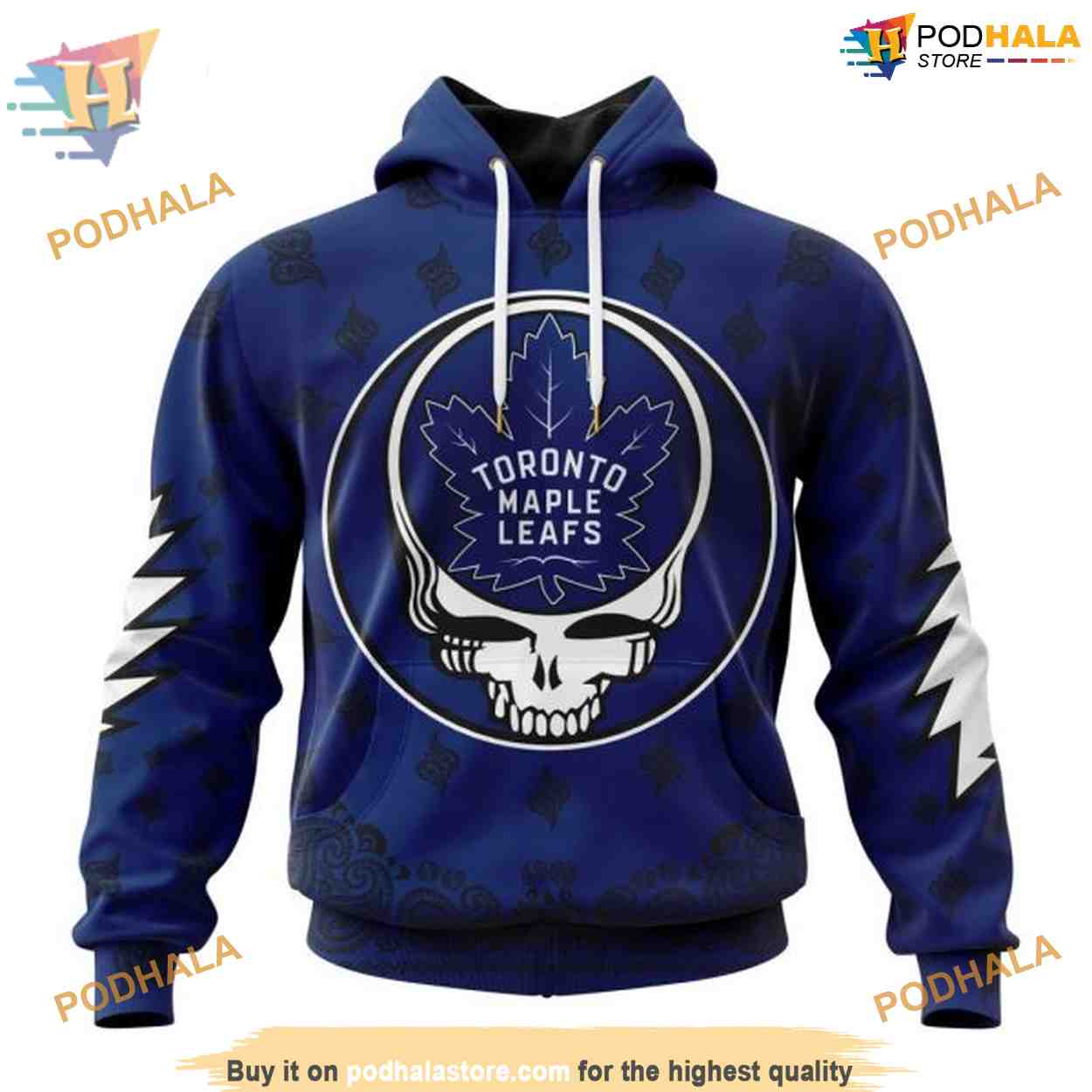 Special Grateful Dead Design NHL Toronto Maple Leafs Hoodie 3D Special Grateful Dead Design NHL Toronto Maple Leafs Hoodie 3D