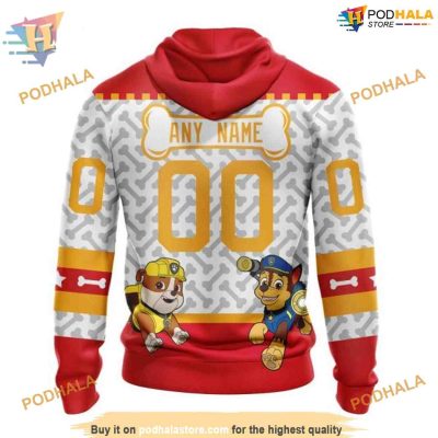 Special PawPatrol Design NHL Calgary Flames Hoodie 3D Sweatshirt