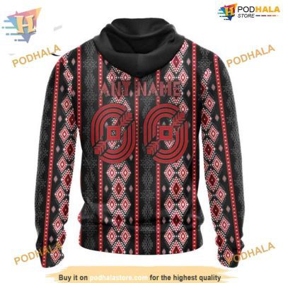 Special Skull Native Design NHL Calgary Flames Hoodie 3D Sweatshirt