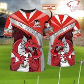 St George Illawarra Dragons Personalized Name 3D T-Shirt Hoodie Zipper Hoodie for men and women Gift For Nrl Fan