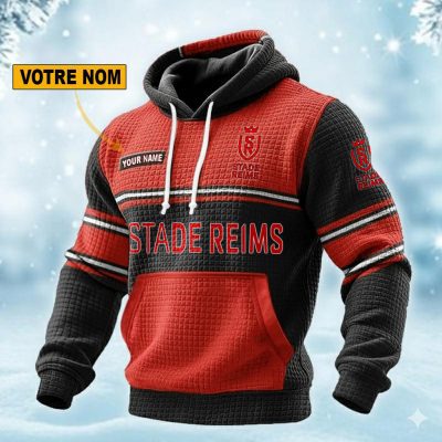 Stade de Reims Personalized waffle knit hoodie