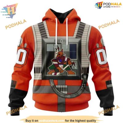 Star Wars Rebel Pilot NHL Arizona Coyotes Hoodie 3D, Custom Arizona Coyotes Fan Apparel
