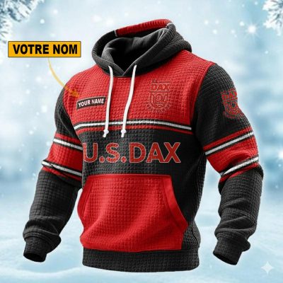 US Dax Personalized waffle knit hoodie