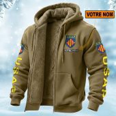 USA Perpignan Perseonalized Fleece Zip Hoodie Fleece Hoodie AOP Print