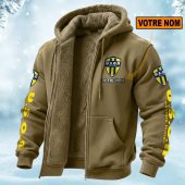 USON Nevers Perseonalized Fleece Zip Hoodie Fleece Hoodie AOP Print