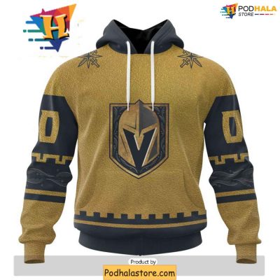 Vegas Golden Knights 3D Hoodie Customizable NHL Fan Gear