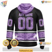 Vegas Golden Knights 3d Hoodie Hockey Fights Lavender Cancer Purple Black Apparel 2.jpg - demo10