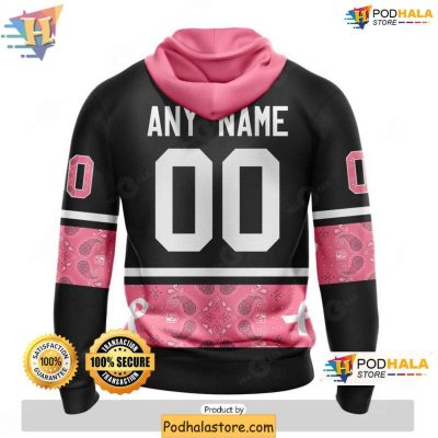 Vegas Golden Knights 3D Hoodie Support Breast Cancer Awareness Clothing