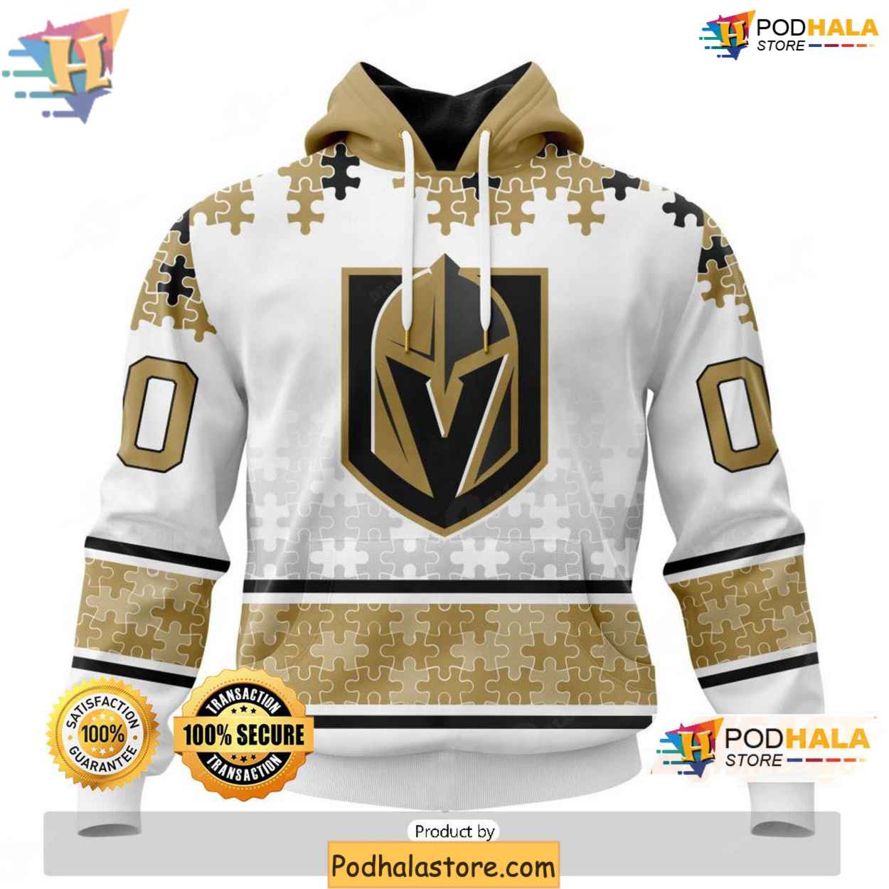 Vegas Golden Knights Autism Awareness 3D Hoodie, NHL Supporter Apparel Vegas Golden Knights Autism Awareness 3D Hoodie, NHL Supporter Apparel
