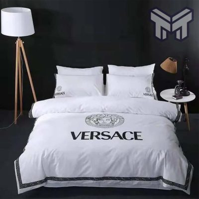 Versace White Luxury Brand Bedding Set Bedspread Duvet Cover Set Home Decor