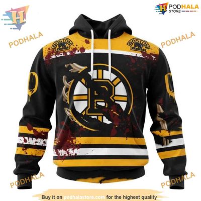 Your Ribs Design Specialized NHL Boston Bruins Hoodie 3D, Halloween Apparel