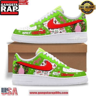 A Christmas Story Merry Christmas Limited Air Force 1 Running Sneakers