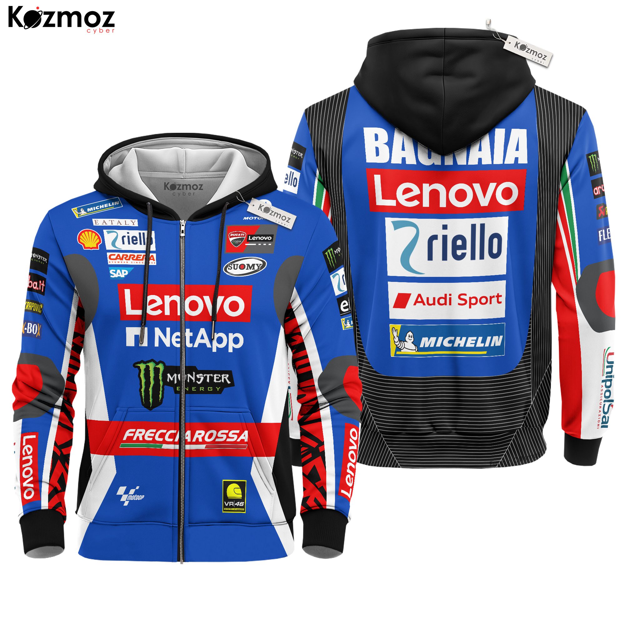 Francesco Bagnaia Racing Costume 2024 Blue Livery Collection ? Ducati MotoGP Racing Team Francesco Bagnaia Racing Costume 2024 Blue Livery Collection ? Ducati MotoGP Racing Team