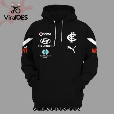 AFL Carlton Blues Stronger Together Black Hoodie