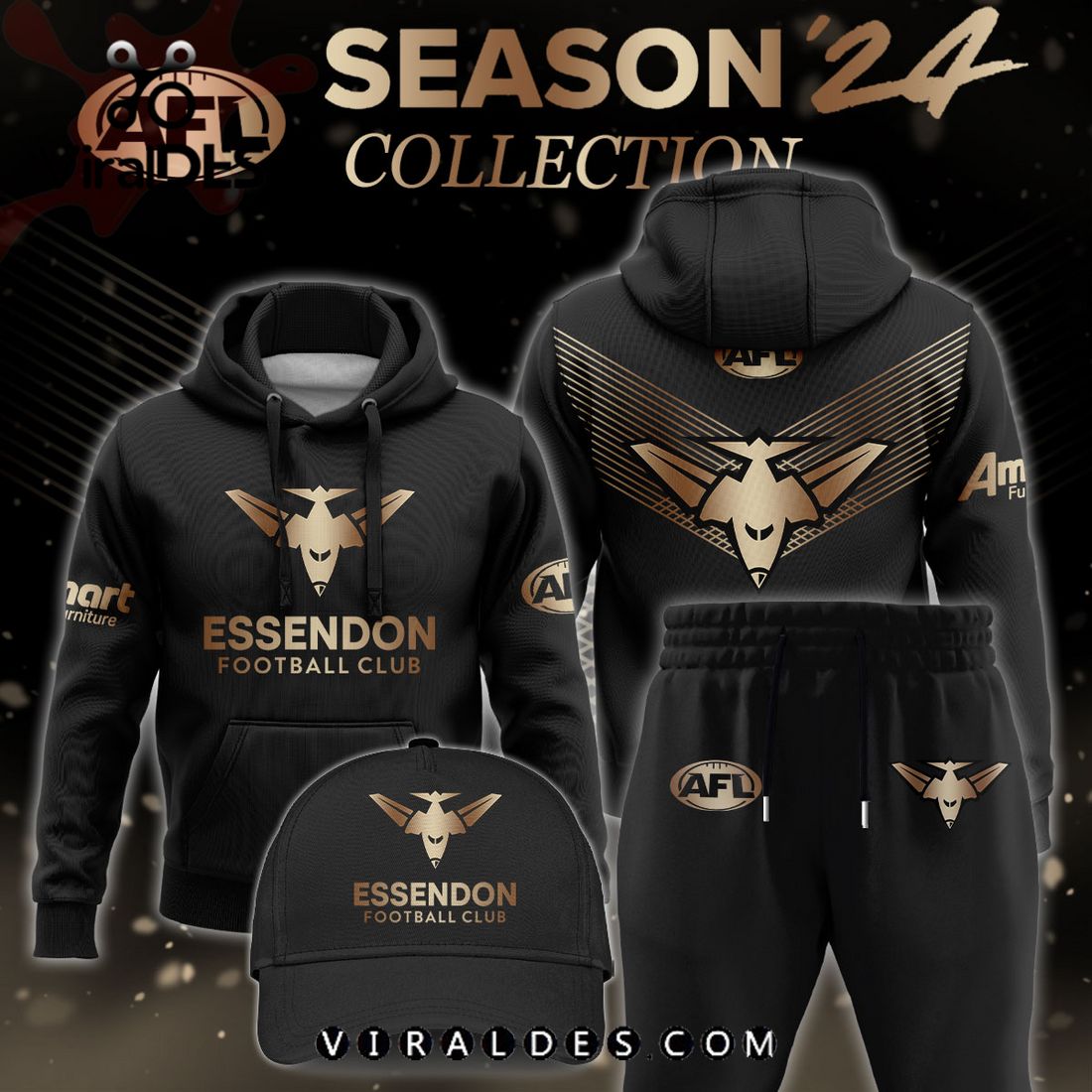 AFL Essendon Bombers Gold Premier 2024 Hoodie, Jogger, Cap AFL Essendon Bombers Gold Premier 2024 Hoodie, Jogger, Cap