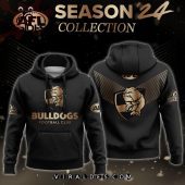 Afl Western Bulldogs Gold Premier 2024 Hoodie, Jogger, Cap Cutting Dash - demo10