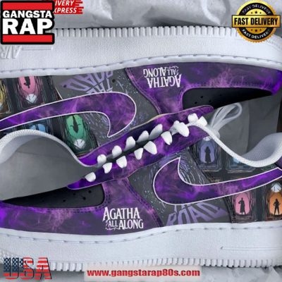 Agatha All Along Limited Edition Air Force 1 Running Sneakers Shoes