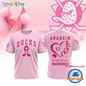 Anaheim Ducks 2025 NHL Pink Breast Cancer Awareness All Over Print Shirt