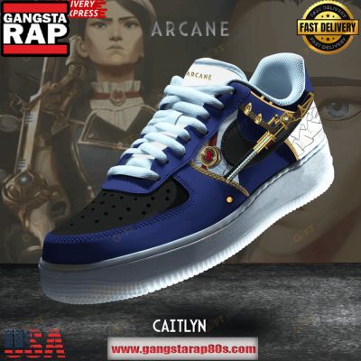 Arcane Caitlyn Limited Edition Air Force 1 Shoes Running Sneakers
