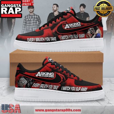 Asking Alexandria Slip Away Air Force 1 Sneakers Shoes