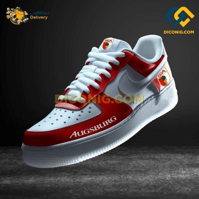 Augsburg Custom Shoes Red Bundesliga Air Force 1 DICONIG FASHION