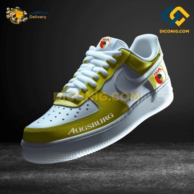 Augsburg Custom Shoes Yellow Bundesliga Air Force 1 DICONIG FASHION