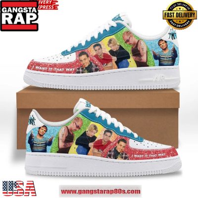 Backstreet Boys ?I Want It That Way? Limited Edition Air Force 1 Running Sneakers Shoes