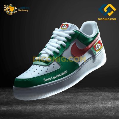 Bayer Leverkusen Custom Shoes Green Bundesliga Air Force 1 DICONIG FASHION