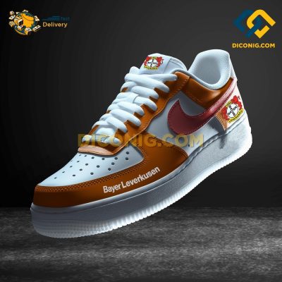 Bayer Leverkusen Custom Shoes Orange Bundesliga Air Force 1 DICONIG FASHION