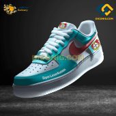 Bayer Leverkusen Custom Shoes Teal Bundesliga Air Force 1 DICONIG FASHION