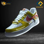 Bayer Leverkusen Custom Shoes Yellow Bundesliga Air Force 1 DICONIG FASHION