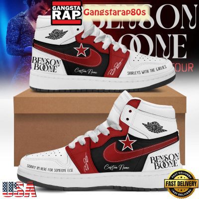Benson Boone?s American Heart World Tour Air Jordan 1 Sneakers Shoes