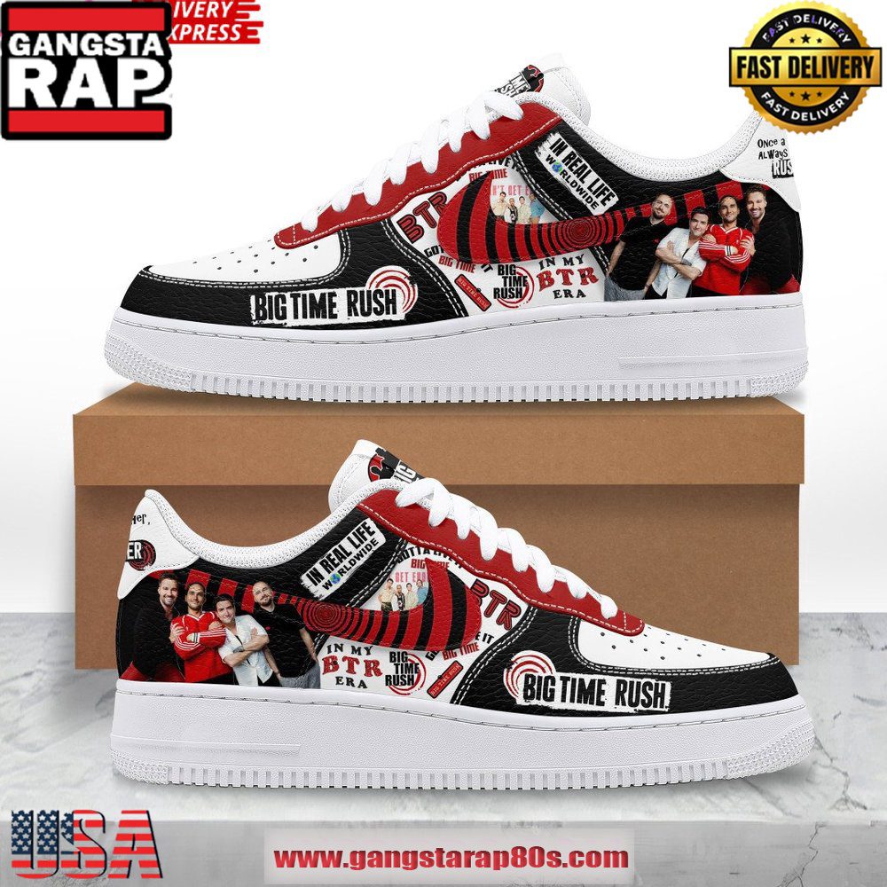 Big Time Rush Special Edition Air Force 1 Running Sneakers Shoes Big Time Rush Special Edition Air Force 1 Running Sneakers Shoes
