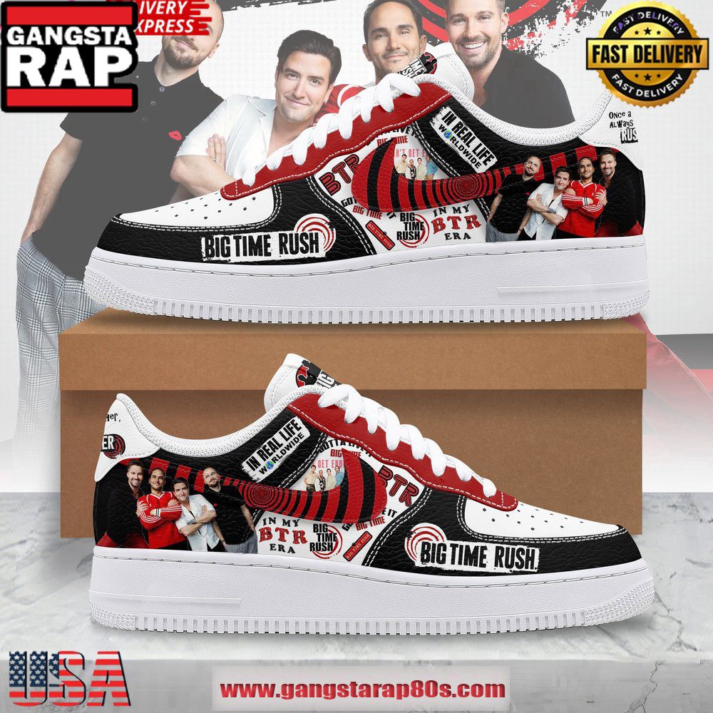 Big Time Rush Special Edition Air Force 1 Running Sneakers Shoes Big Time Rush Special Edition Air Force 1 Running Sneakers Shoes