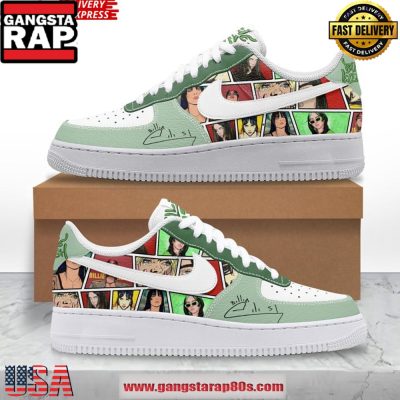 Billie Eilish Comic Style Limited Edition Air Force 1 Sneakers Shoes