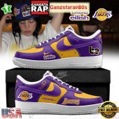 Billie Eilish x Los Angeles Lakers 2025 Custom Air Force 1 Sneakers Shoes