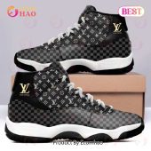 Black Monogram Louis Vuitton Air Jordan 11 Sneakers Shoes Hot 2023 LV Gifts For Men Women