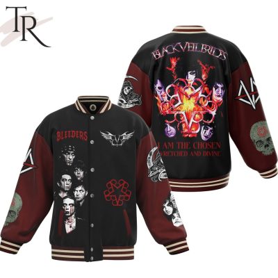 Bleeders Black Veil Brides I Am The Chosen Wretched And Divine Baseball Jacket