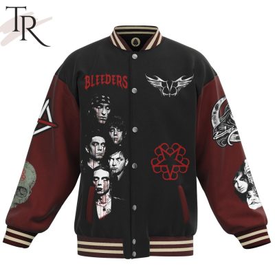 Bleeders Black Veil Brides I Am The Chosen Wretched And Divine Baseball Jacket