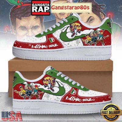 Blink 182 Merry Christmas Air Force 1 Sneakers Shoes
