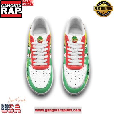 Bob Marley Merry Christmas Limited Edition Air Force 1 Running Sneakers Shoes
