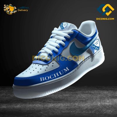 Bochum Custom Shoes Blue Bundesliga Air Force 1 DICONIG FASHION