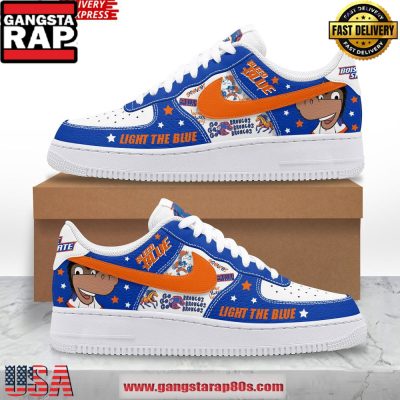 Boise State Broncos Light The Blue Limited Edition Air Force 1 Running Sneakers Shoes