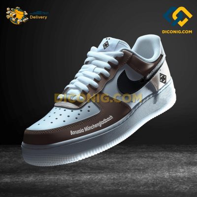 Borussia M'gladbach Custom Shoes Brown Bundesliga Air Force 1 DICONIG FASHION